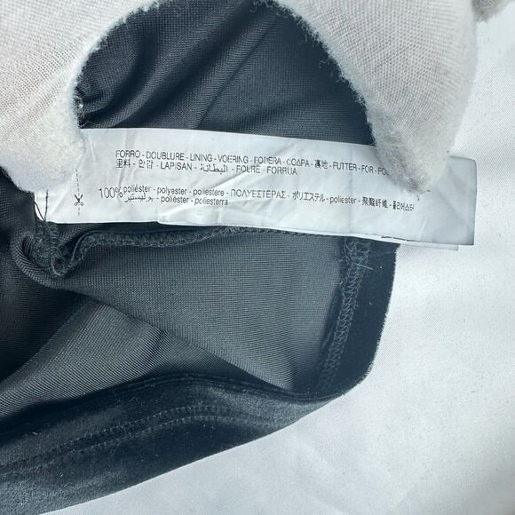 Zara Black Velvet Open Cut Front Halter Tie Mini Dress Sz S - Picture 8 of 8